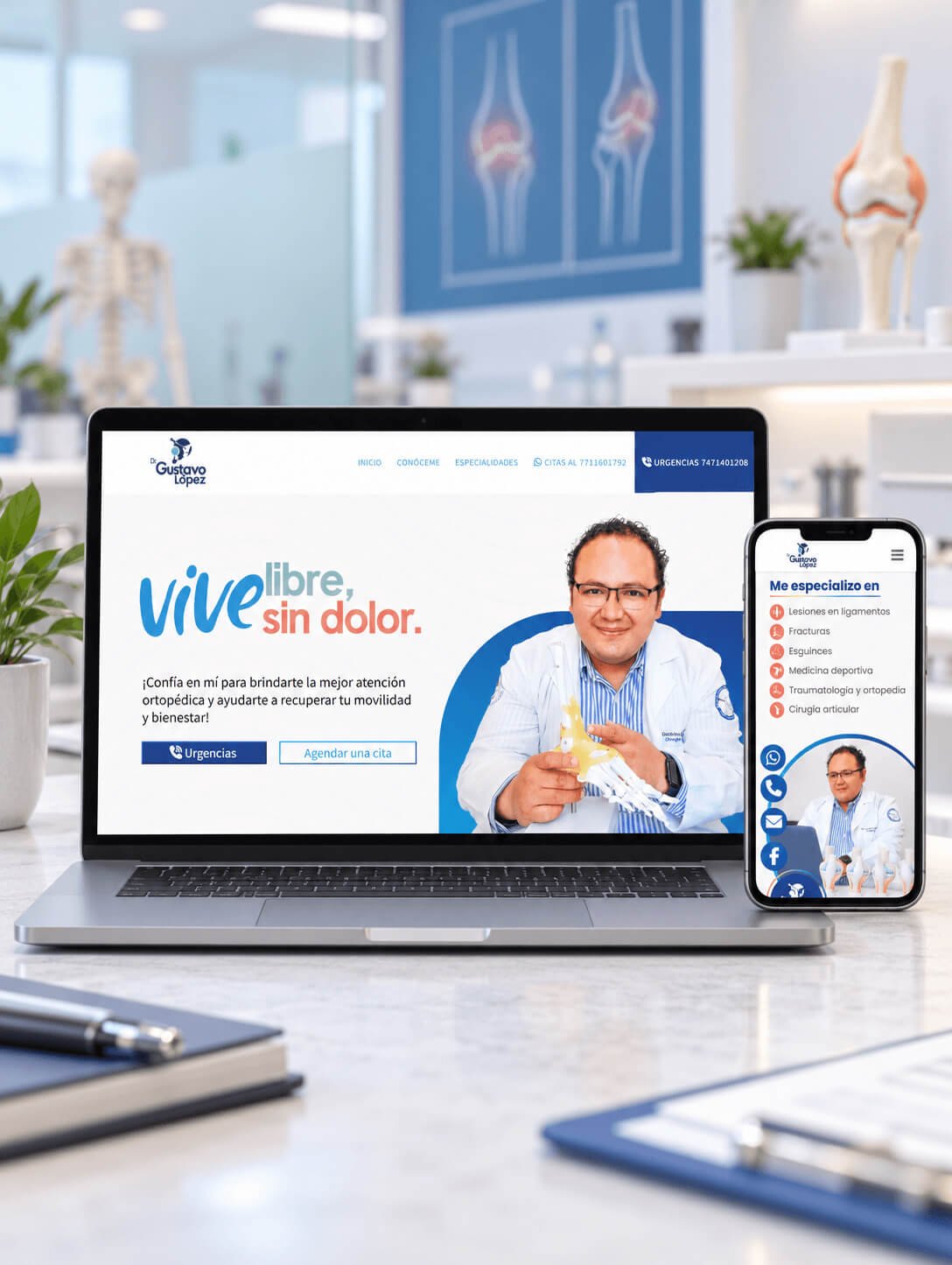 Espacio de trabajo con dashboard de analítica